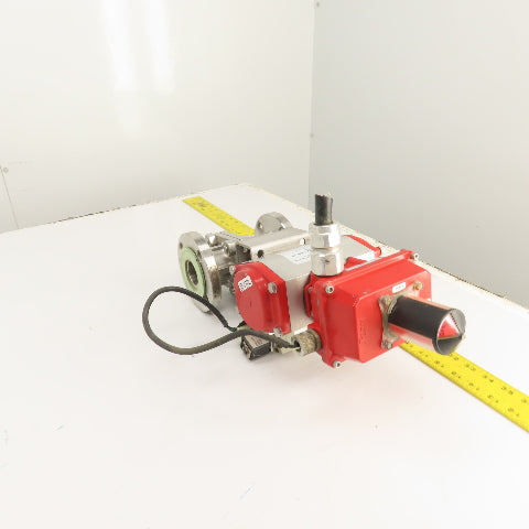 FlowTek 92-0830-113A0-532 F15 1.5" Air Actuated Stainless Ball Valve 275PSIG