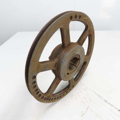 Browning 1TA120 12-3/8" OD x 3/4" Wide 1 Groove V-Belt Pulley Tapered Bore