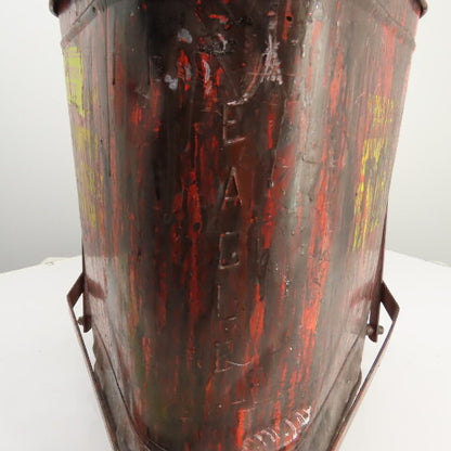 Eagle Model 910-FL Steel Oil Rag Waste Can 10 Gallon W/Foot Pedal Lid