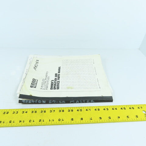 Cushman EZ-GO 640 Electric Powered Parts Picker Operation & Service Parts Manual
