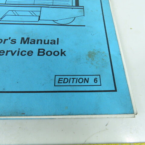 Factory Cat Model 40 & 40 HD Rider Scrubber Operator Manual Parts & Service Book