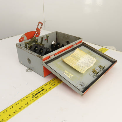 GE TH3361J 30A 600VAC Heavy Duty Fusible Disconnect Switch Type 1, 5, 12,