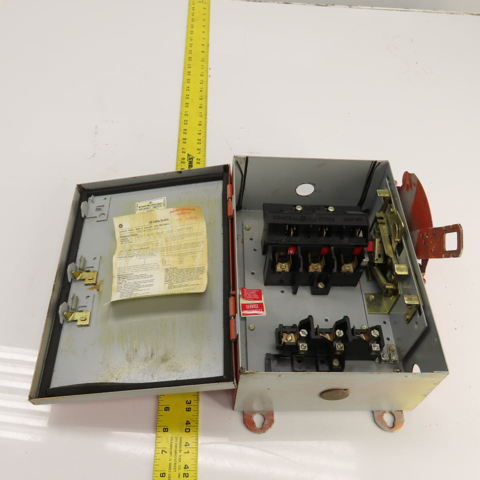 GE TH3361J 30A 600VAC Heavy Duty Fusible Disconnect Switch Type 1, 5, 12,