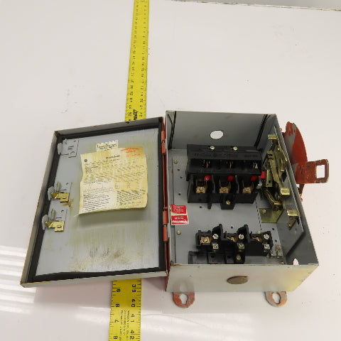 GE TH3361J 30A 600VAC Heavy Duty Fusible Disconnect Switch Type 1, 5, 12,