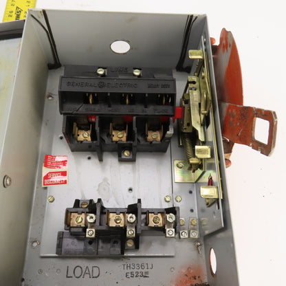 GE TH3361J 30A 600VAC Heavy Duty Fusible Disconnect Switch Type 1, 5, 12,