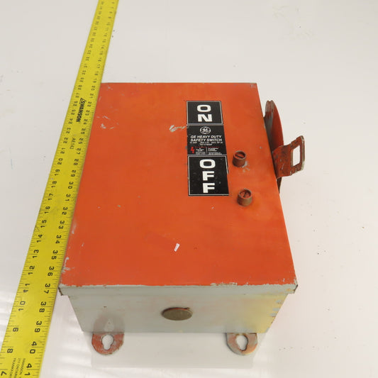 GE TH3361J 30A 600VAC Heavy Duty Fusible Disconnect Switch Type 1, 5, 12,