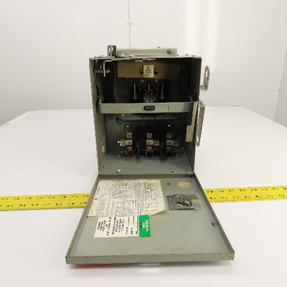 General Electric SB461RG Flex-A-Plug 30A 600v Fusible Bus Plug Switch 3PH 4W