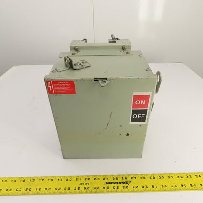 General Electric SB461RG Flex-A-Plug 30A 600v Fusible Bus Plug Switch 3PH 4W
