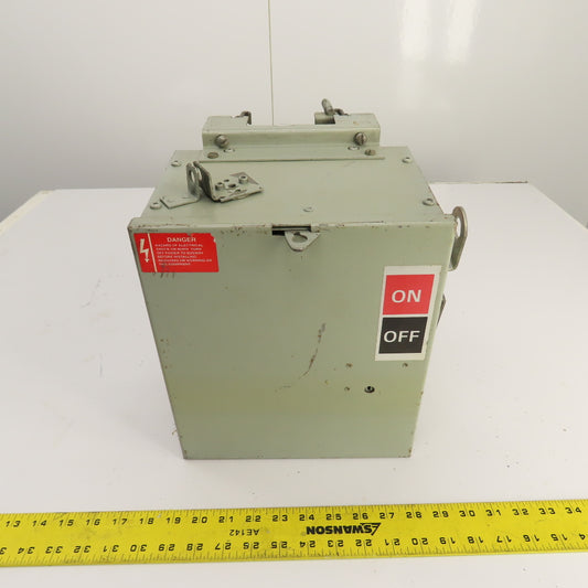 General Electric SB461RG Flex-A-Plug 30A 600v Fusible Bus Plug Switch 3PH 4W