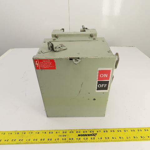 General Electric SB461RG Flex-A-Plug 30A 600v Fusible Bus Plug Switch 3PH 4W