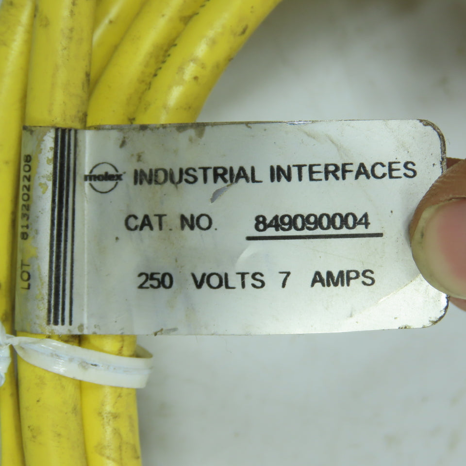 Industrial Interfaces 849090004 250v 7-Amps Cable Cordset W/ Connectors 4-Pin