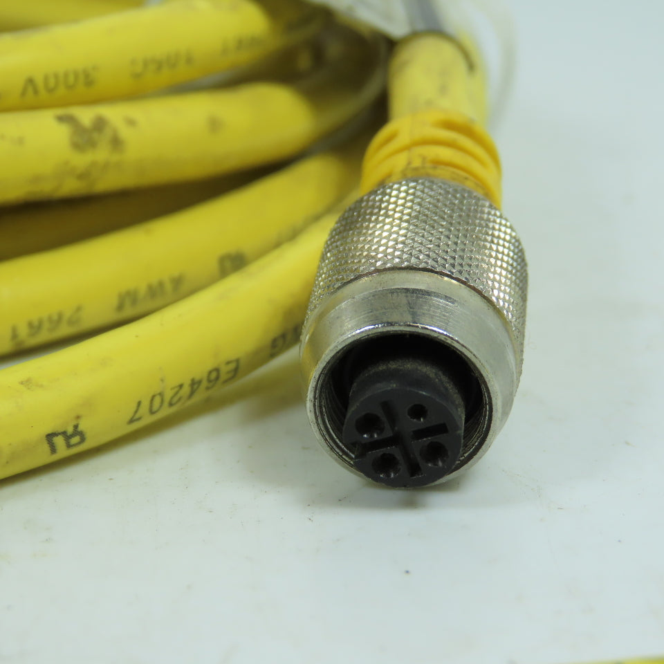 Industrial Interfaces 849090004 250v 7-Amps Cable Cordset W/ Connectors 4-Pin