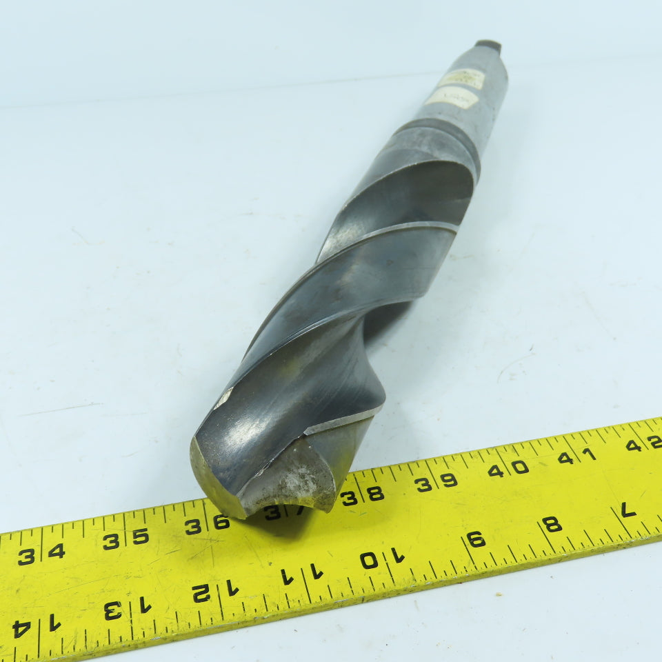 Precision Twist Drill 2" Spiral Flute Drill Bit 5MT Shank 16" OAL 8.75" Cut