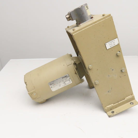 Reliance 4Z010D 30:1 Ratio 58 RPM Right Angle Gear Motor 1Hp 230/460V W/ Encoder