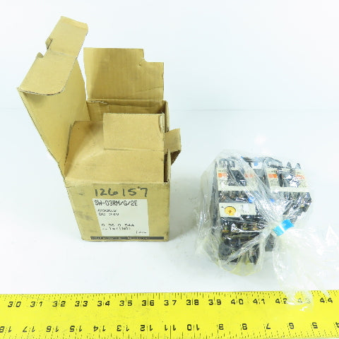 Fuji SC-03/G 4GX0A0MD10K Reversing Contactor 24VDC Coil W/ Overload 0.36-0.54A