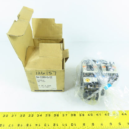 Fuji SC-03/G 4GX0A0MD10K Reversing Contactor 24VDC Coil W/ Overload 0.36-0.54A