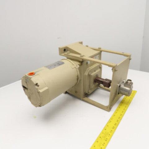 Reliance 4Z017C 30:1 Ratio 58 RPM Right Angle Gear Motor 1Hp 230/460V W/ Encoder