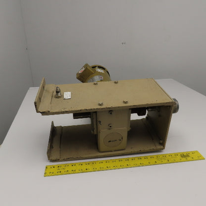 Reliance 4RP45 30:1 Ratio 58 RPM Right Angle Gear Motor 1Hp 230/460V W/ Brake