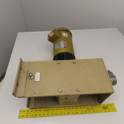 Reliance 4RP45 30:1 Ratio 58 RPM Right Angle Gear Motor 1Hp 230/460V W/ Brake