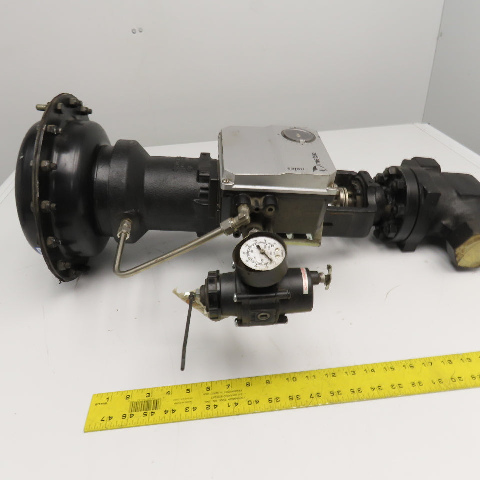 Hammel Dahl G130HGC42EA2B 1-1/2" NPT Globe Valve With Pneumatic Actuator