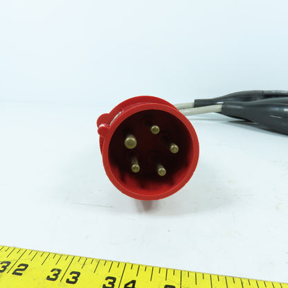 Walther 16A-6h Type 212 Pin & Sleeve Plug 2-Leg Splitter 16A 5 Wire 230/400 VAC