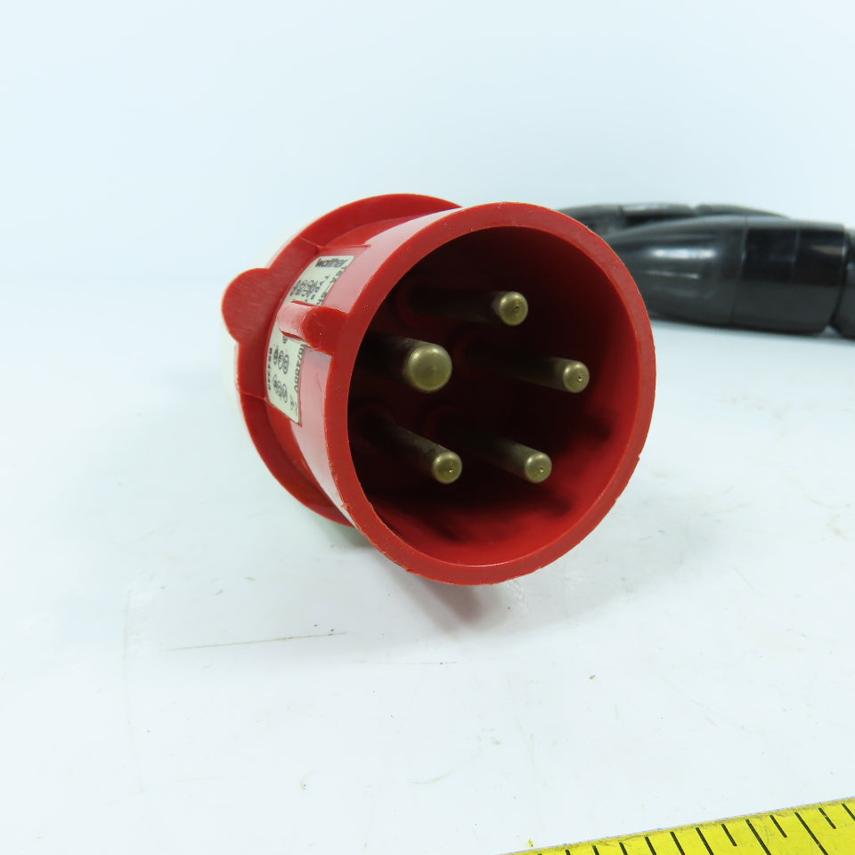 Walther 16A-6h Type 212 Pin & Sleeve Plug 2-Leg Splitter 16A 5 Wire 230/400 VAC