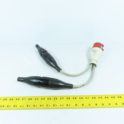Walther 16A-6h Type 212 Pin & Sleeve Plug 2-Leg Splitter 16A 5 Wire 230/400 VAC