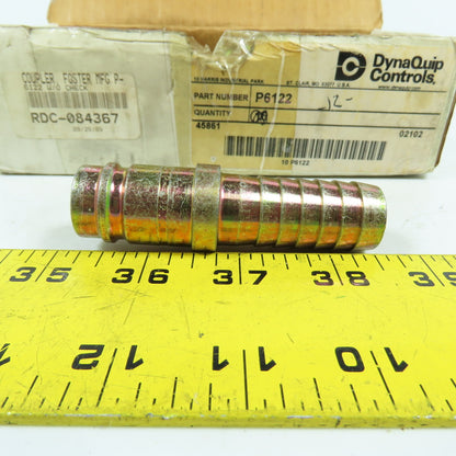 DynaQuip P6122 3/4" Barbed Hose Coupling W/O Check 6122 Lot Of 12