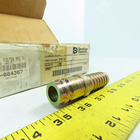 DynaQuip P6122 3/4" Barbed Hose Coupling W/O Check 6122 Lot Of 12