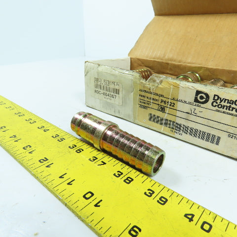 DynaQuip P6122 3/4" Barbed Hose Coupling W/O Check 6122 Lot Of 12