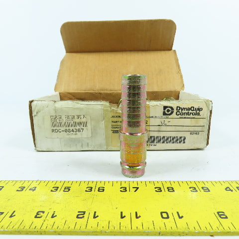 DynaQuip P6122 3/4" Barbed Hose Coupling W/O Check 6122 Lot Of 12