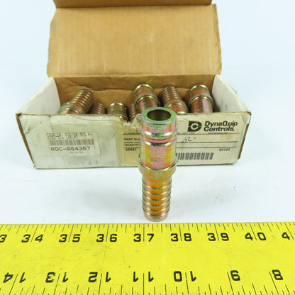 DynaQuip P6122 3/4" Barbed Hose Coupling W/O Check 6122 Lot Of 12