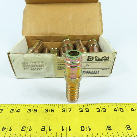 DynaQuip P6122 3/4" Barbed Hose Coupling W/O Check 6122 Lot Of 12
