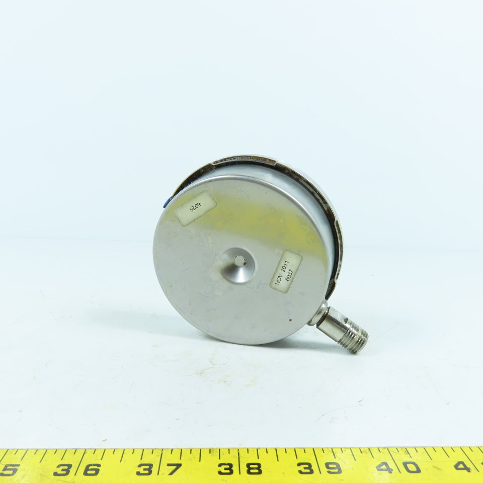 Ashcroft 3.5" 0-100 PSI Stainless 316 Pressure Gauge 3/8"