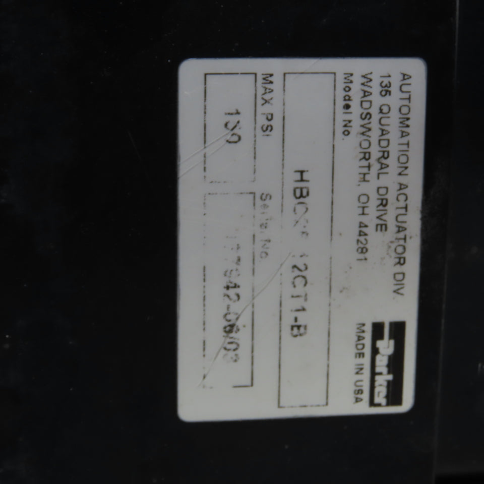 Parker 2.52MA12.0-C-HBC Double Acting Guided Air Cylinder 12" Stroke 2.5" Bore