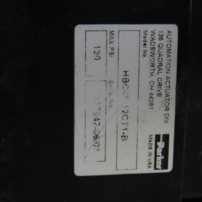 Parker 2.52MA12.0-C-HBC Double Acting Guided Air Cylinder 12" Stroke 2.5" Bore