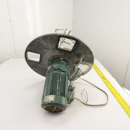 1HP Direct Drive Geared Agitator Mixer For 20" Container 230/460V 3PH 60.3RPM