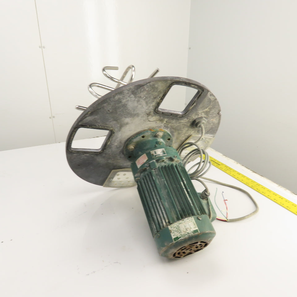 1HP Direct Drive Geared Agitator Mixer For 20" Container 230/460V 3PH 60.3RPM