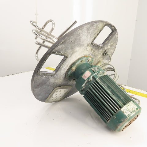 1HP Direct Drive Geared Agitator Mixer For 20" Container 230/460V 3PH 60.3RPM