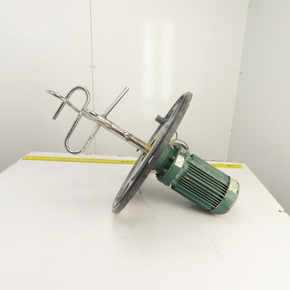 1HP Direct Drive Geared Agitator Mixer For 20" Container 230/460V 3PH 60.3RPM