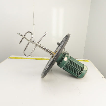 1HP Direct Drive Geared Agitator Mixer For 20" Container 230/460V 3PH 60.3RPM