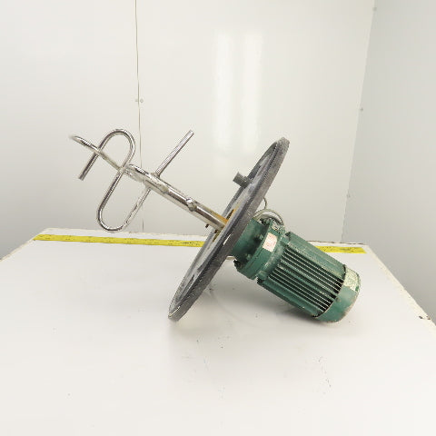 1HP Direct Drive Geared Agitator Mixer For 20" Container 230/460V 3PH 60.3RPM