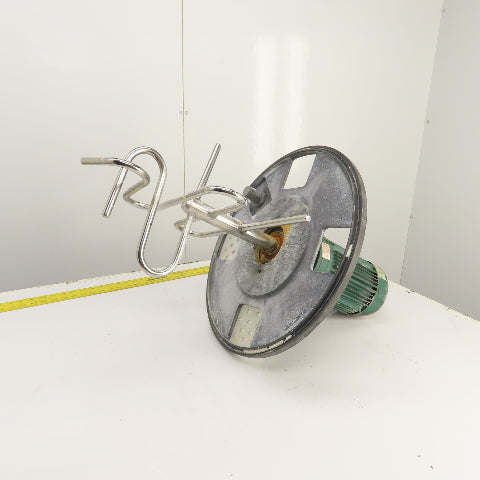 1HP Direct Drive Geared Agitator Mixer For 20" Container 230/460V 3PH 60.3RPM