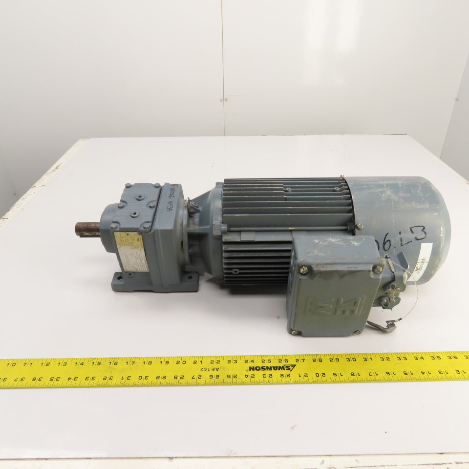 SEW-Eurodrive R37DV100L4/BMG/HR/TH/ACC4 5.05 Ratio Inline Gear Motor338RPM Out