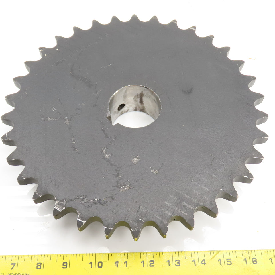 Martin 80BS34 2-3/16 #80 1" Pitch Roller Chain Sprocket 34 Teeth 11.3" OD