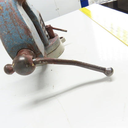 LS Starrett 924 Athol 4" Wide x 6" Open Swivel Base Bench Mount Machinists Vise