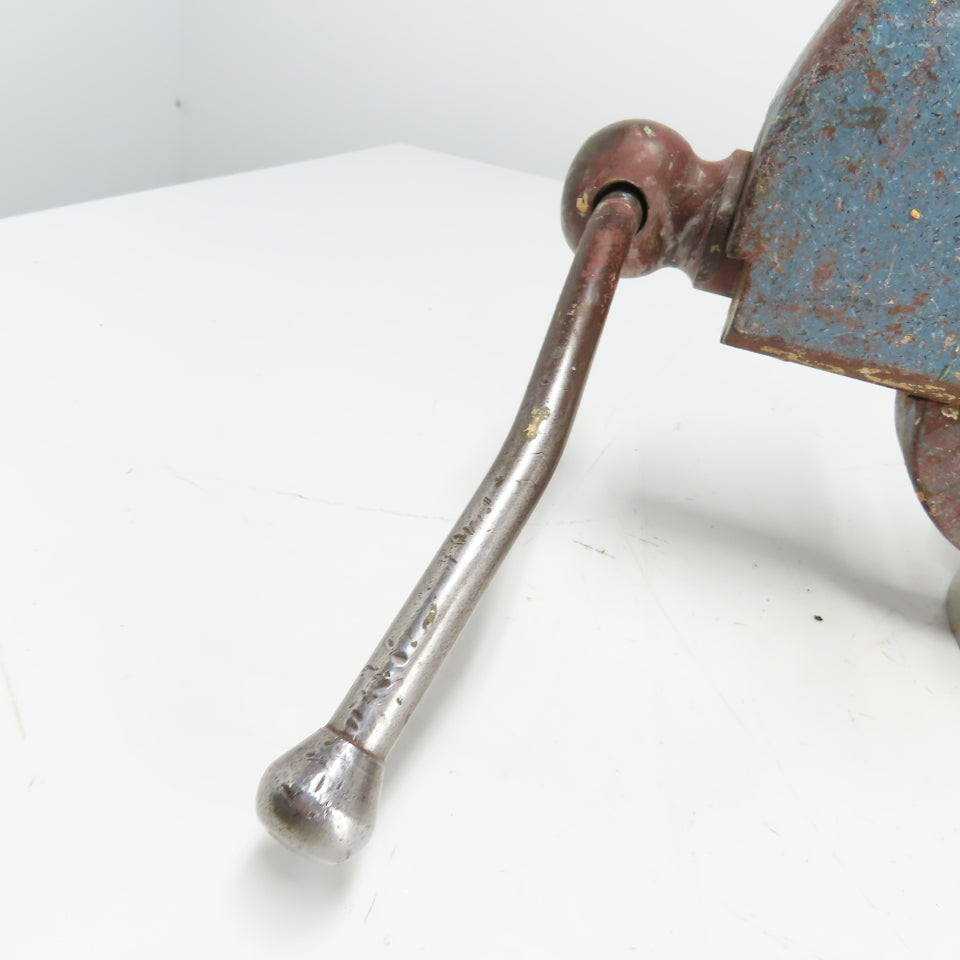 LS Starrett 924 Athol 4" Wide x 6" Open Swivel Base Bench Mount Machinists Vise