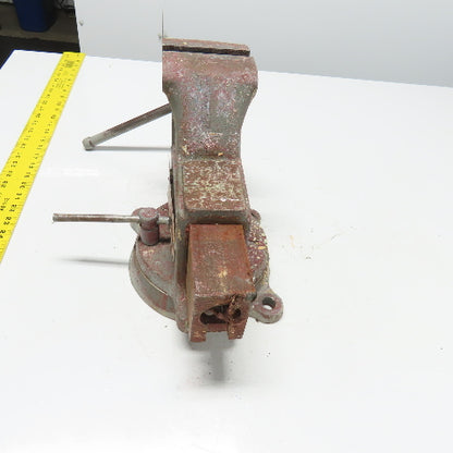 Armstrong 4" Wide x 6" Open Swivel Base Bench Mount Machinists Vise