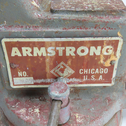 Armstrong 4" Wide x 6" Open Swivel Base Bench Mount Machinists Vise