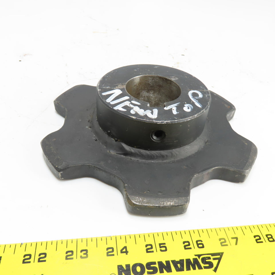 Martin 4000B6 8" OD 6-Tooth Roller Chain Sprocket 1-15/16" Bore